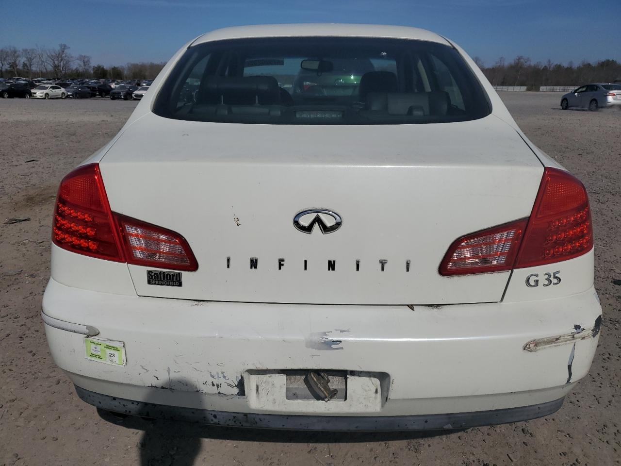 2003 Infiniti G VIN JNKCV51E43M306152 Copart auction photo, front end damage thumbnail 6