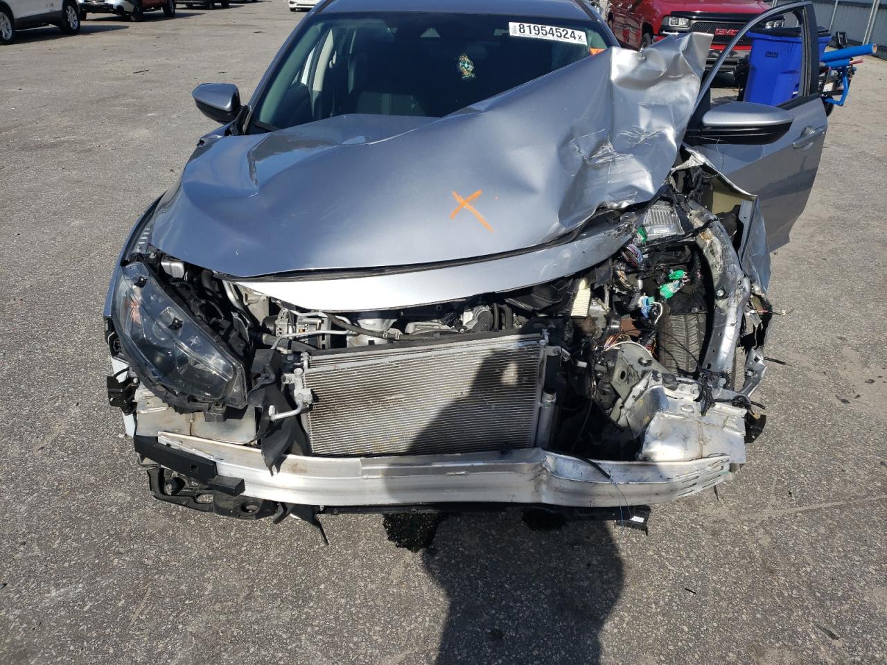2021 Honda Civic VIN 2HGFC2F64MH515515 Copart auction photo, front end / side damage thumbnail 12
