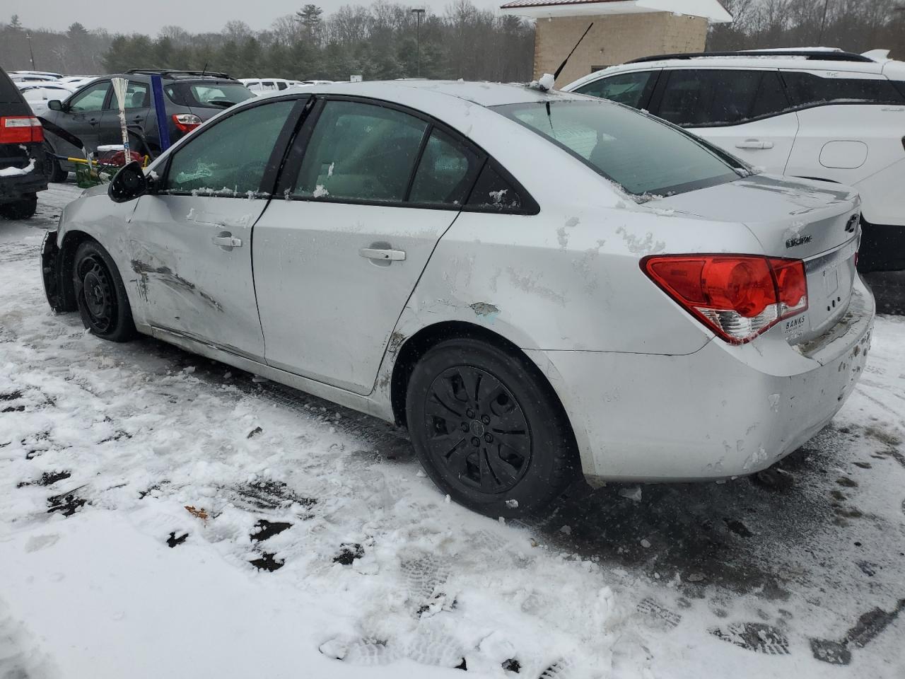2014 Chevrolet Cruze VIN 1G1PA5SH5E7464730 Copart auction photo, side / front end damage thumbnail 2
