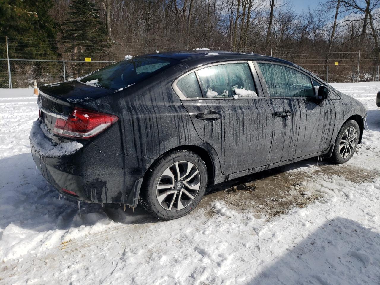 2013 Honda Civic VIN 19XFB2F84DE075701 Copart auction photo, front end / side damage thumbnail 3