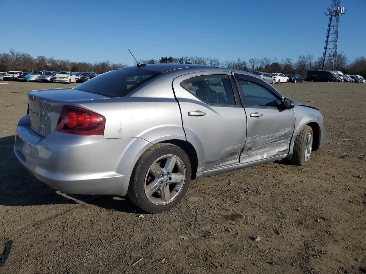 2013 Dodge Avenger VIN 1C3CDZAB0DN720546 Copart auction photo, side damage thumbnail 3