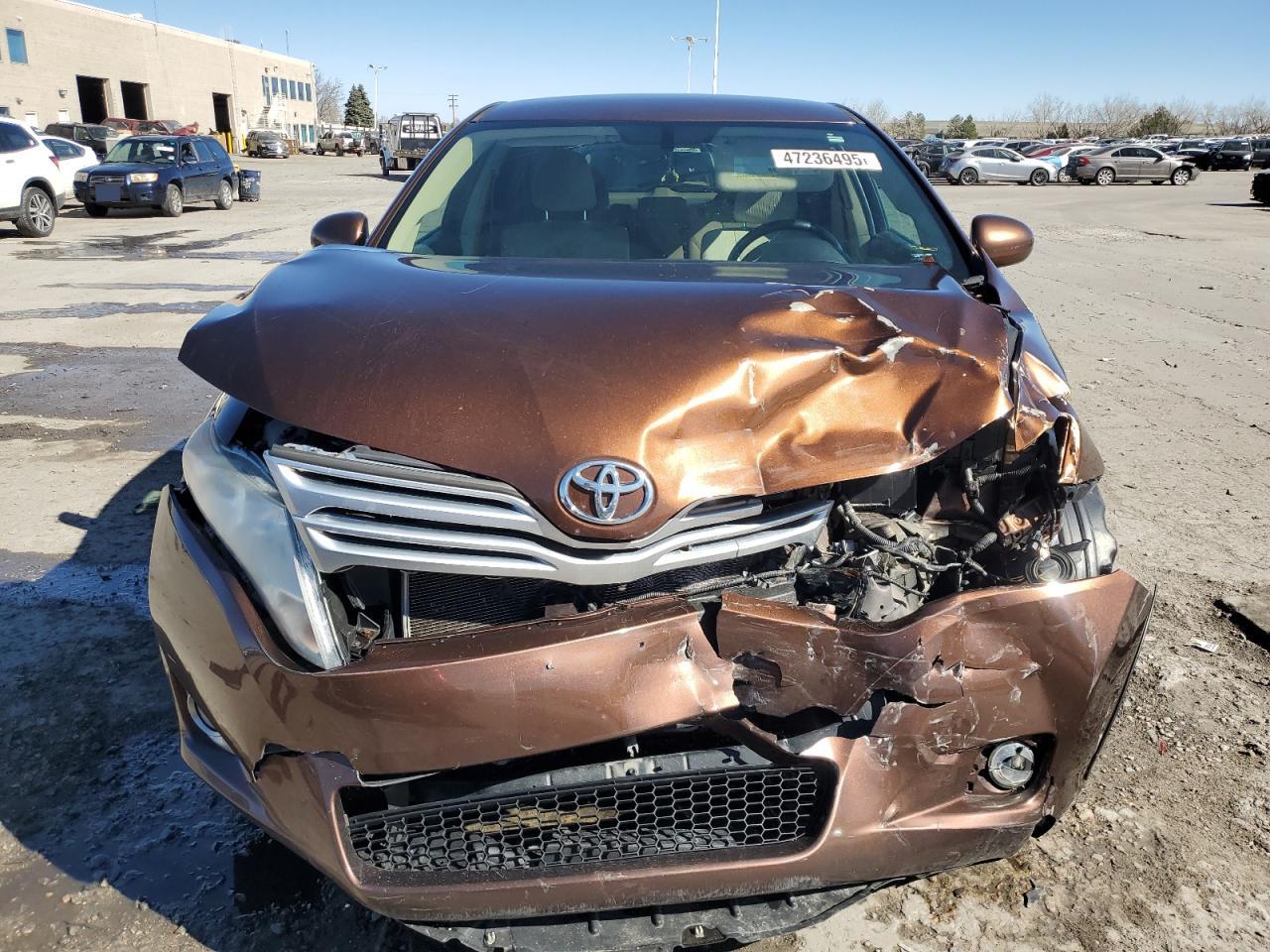 2010 Toyota Venza VIN 4T3BA3BB9AU011632 Copart auction photo, front end / undercarriage damage thumbnail 5