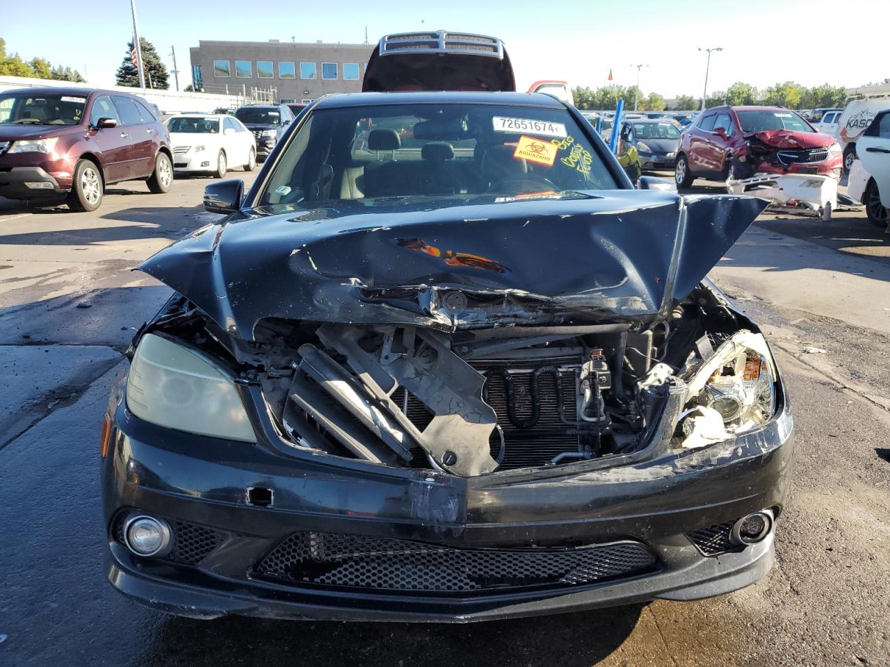 2010 Mercedes-Benz C-klasse VIN WDDGF5EB4AR096495 Copart auction photo, front end / side damage thumbnail 5
