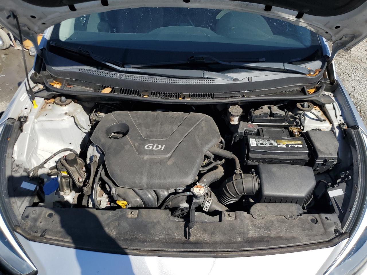 2014 Hyundai Accent VIN KMHCU5AE4EU183164 Copart auction photo, side damage thumbnail 11