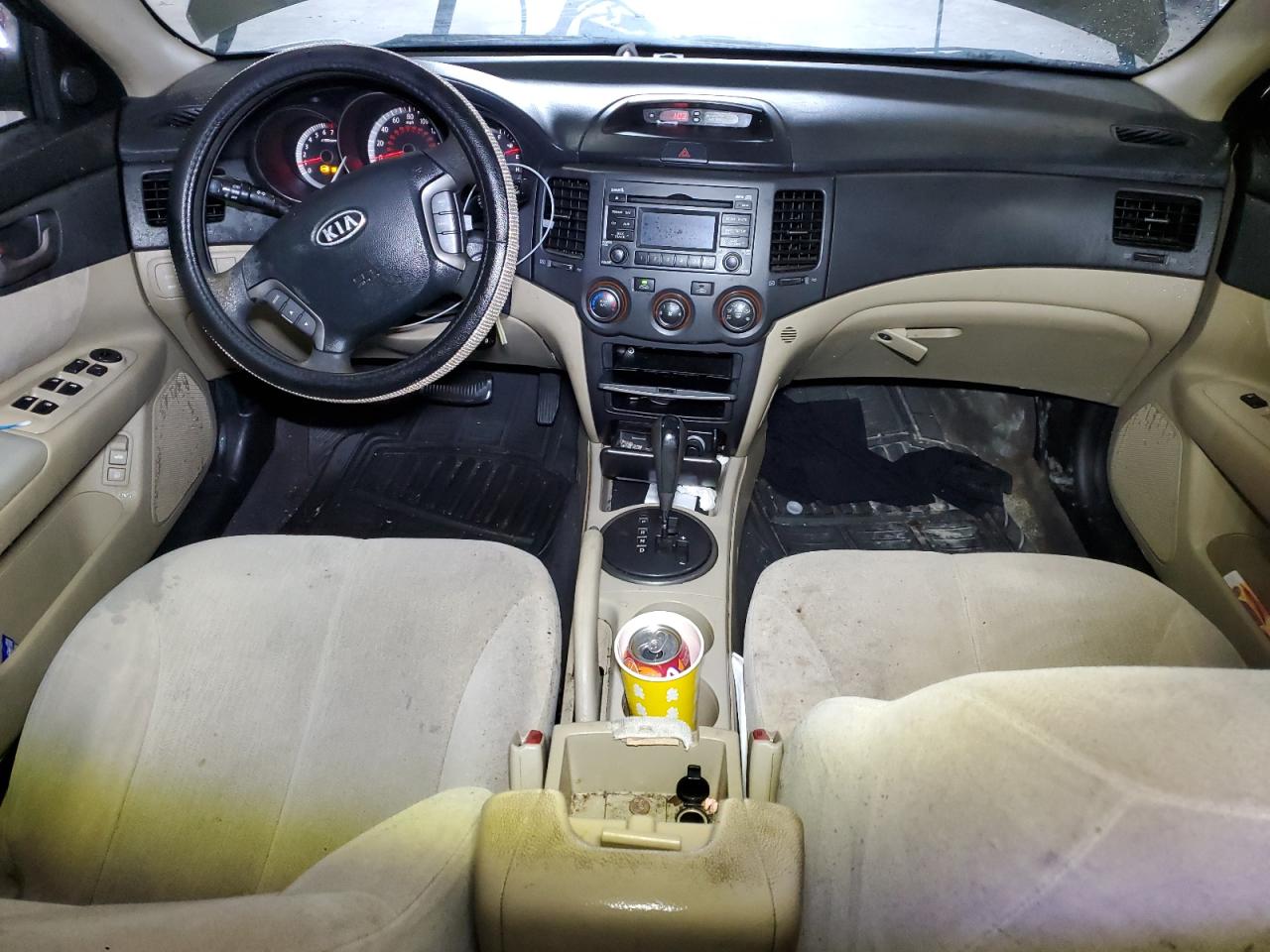 2009 KIA Optima VIN KNAGE228595332141 Copart auction photo, side damage thumbnail 8