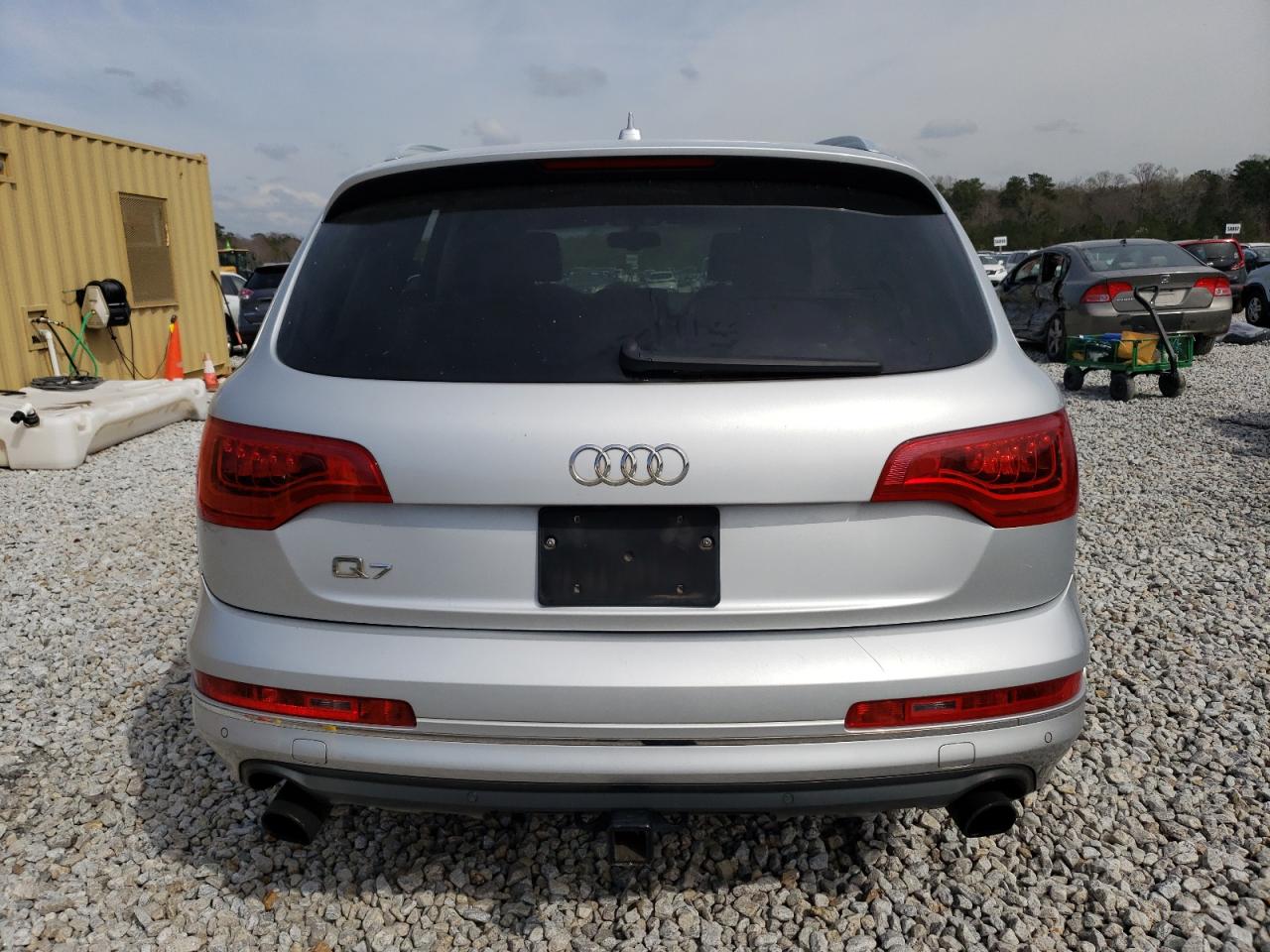2013 Audi Q7 VIN WA1LGAFEXDD006804 Copart auction photo, side / rear end damage thumbnail 6