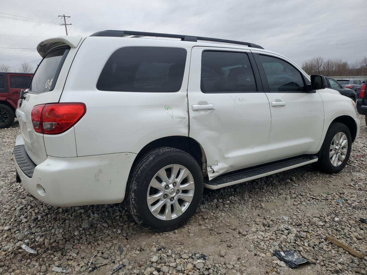 2013 Toyota Sequoia VIN 5TDDW5G16DS079480 Copart auction photo, side damage thumbnail 3
