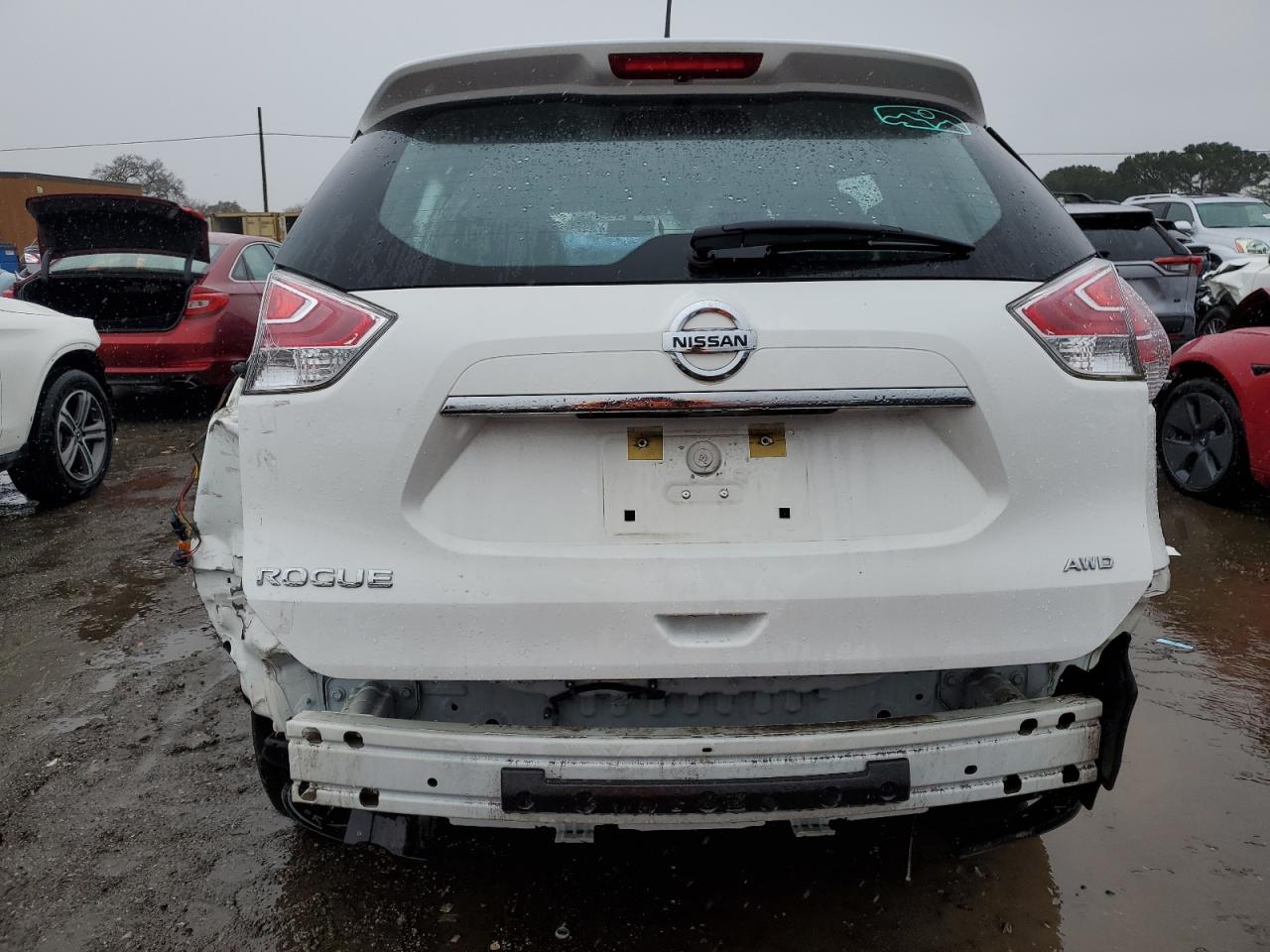2016 Nissan Rogue VIN KNMAT2MV8GP705613 Copart auction photo, rear end damage thumbnail 6