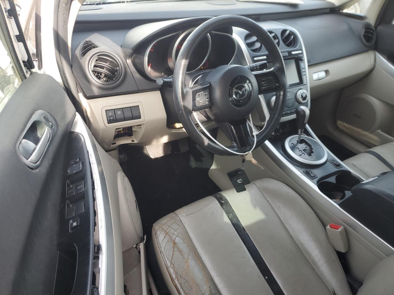 2008 Mazda CX-7 VIN JM3ER29L880176124 Copart auction photo, side / front end damage thumbnail 8