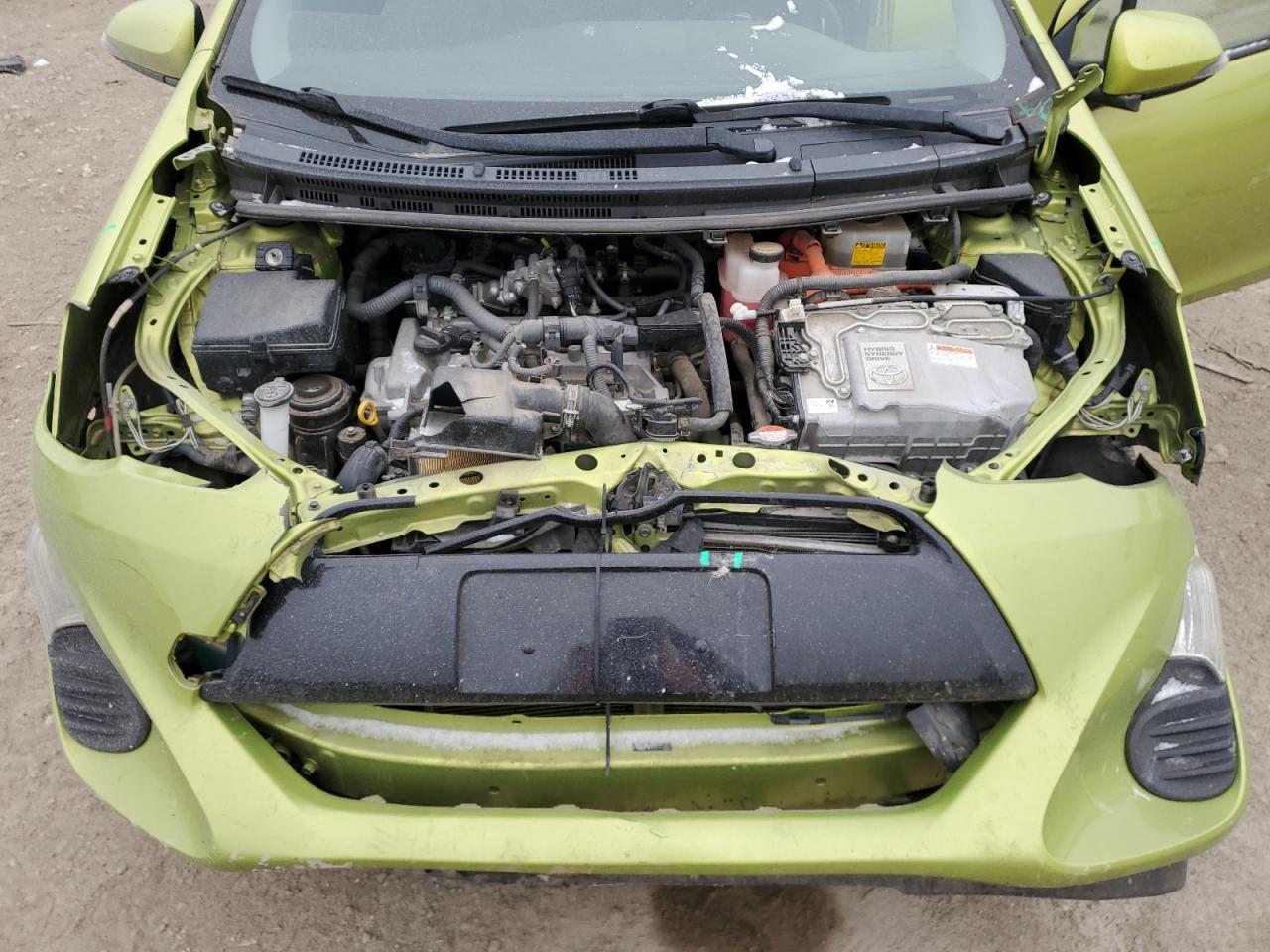 2016 Toyota Prius VIN JTDKDTB34G1128610 Copart auction photo, front end damage thumbnail 11