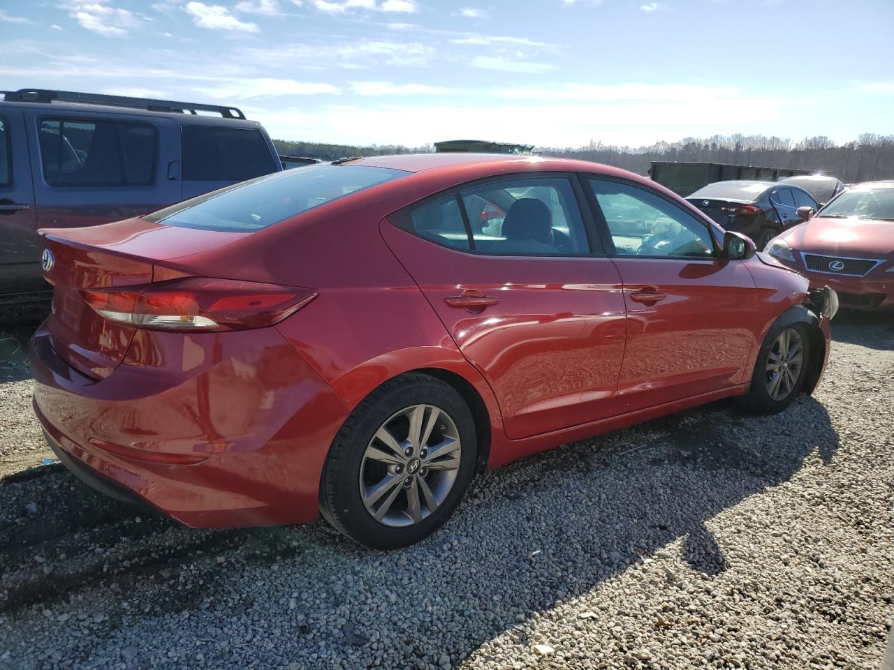 2017 Hyundai Elantra VIN 5NPD84LF2HH042671 Copart auction photo, front end damage thumbnail 3