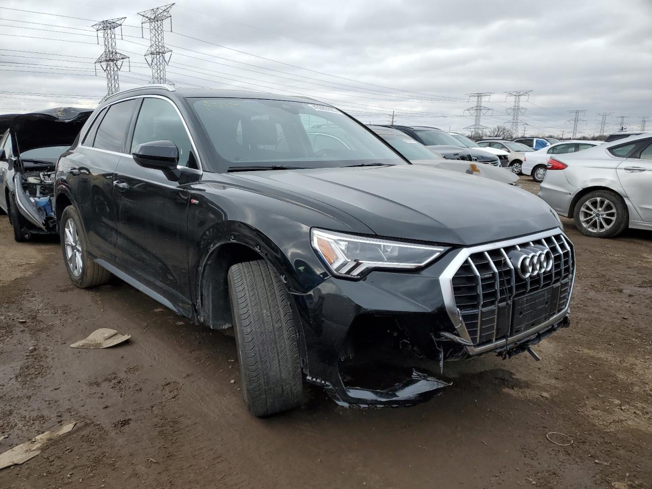 2022 Audi Q3 VIN WA1EECF39N1082395 Copart auction photo, front end damage thumbnail 4