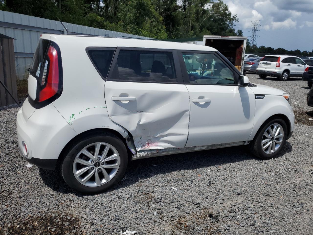 2018 KIA Soul VIN KNDJP3A57J7573076 Copart auction photo, side damage thumbnail 3