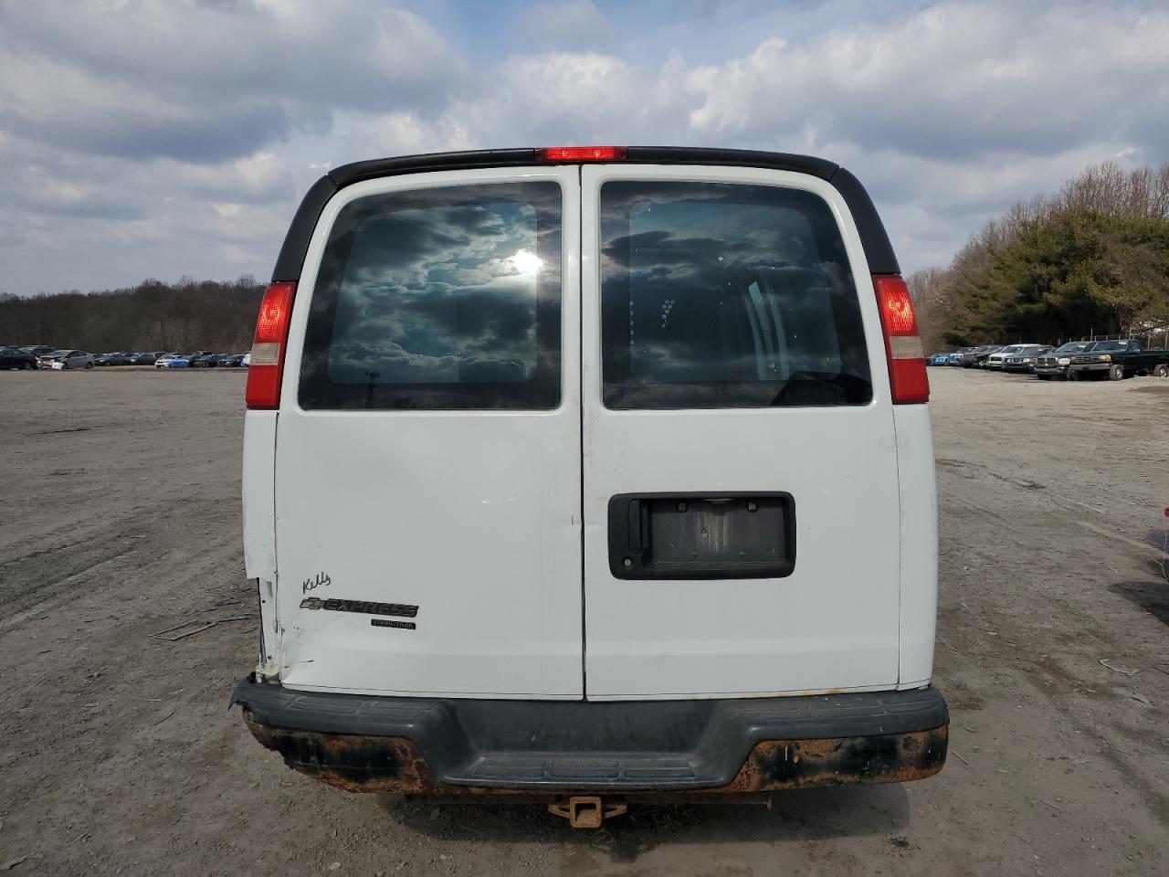2013 Chevrolet Express VIN 1GCWGFCA6D1168982 Copart auction photo, rear end damage thumbnail 6