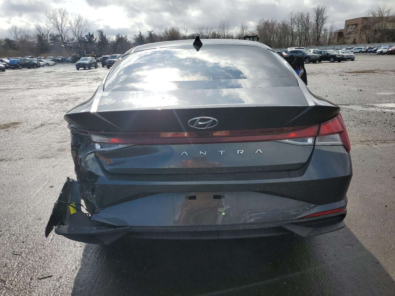 2021 Hyundai Elantra VIN 5NPLM4AGXMH003520 Copart auction photo, rear end damage thumbnail 6