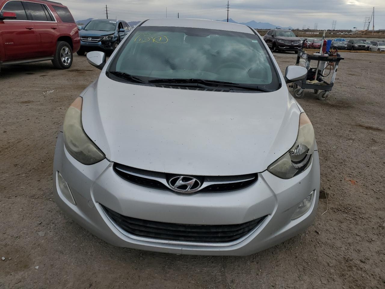 2013 Hyundai Elantra VIN 5NPDH4AE6DH161344 Copart auction photo, rear end / front end damage thumbnail 5