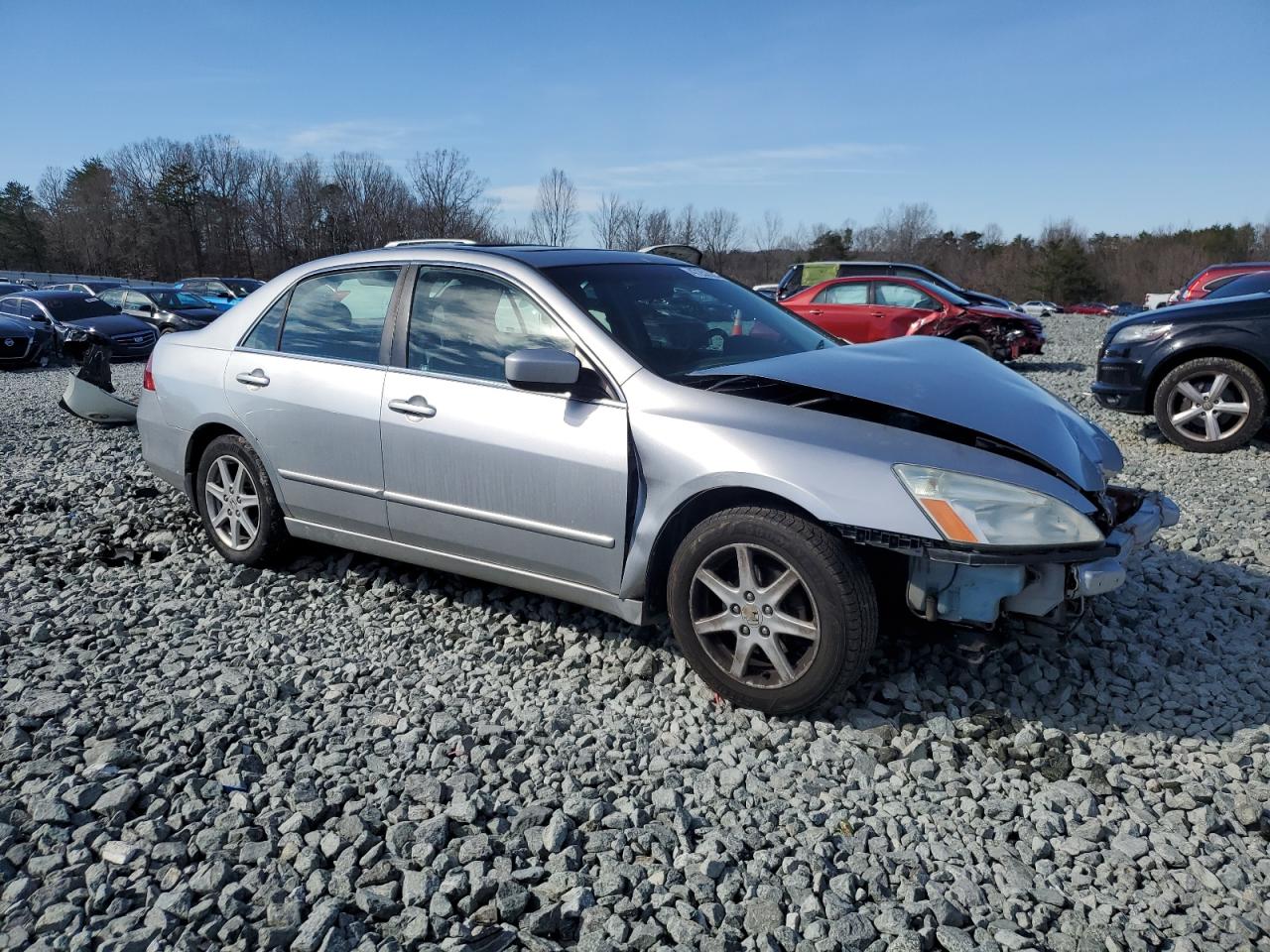 2007 Honda Accord VIN 1HGCM66547A099550 Copart auction photo, front end damage thumbnail 4