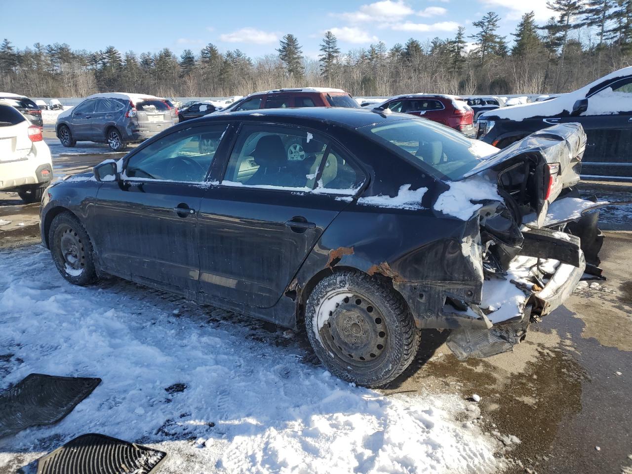 2015 Volkswagen Jetta VIN 3VW2K7AJ0FM226853 Copart auction photo, rear end / side damage thumbnail 2