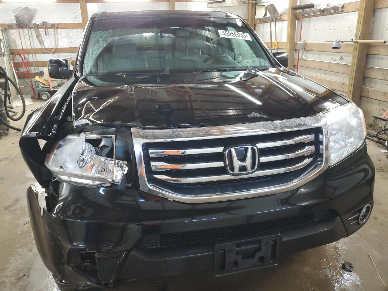 2012 Honda Pilot VIN 5FNYF4H51CB054003 Copart auction photo, front end damage thumbnail 5