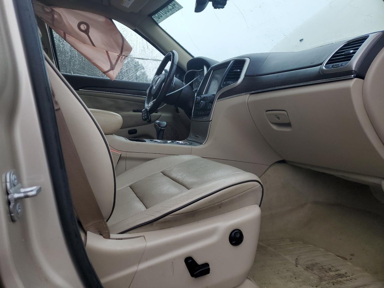2014 Jeep Grand Cherokee VIN 1C4RJECGXEC522053 Copart auction photo, side / rear end damage thumbnail 7