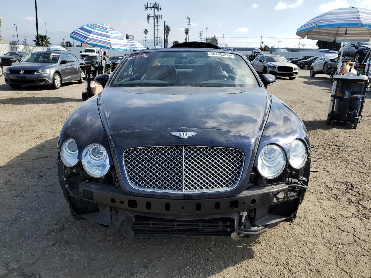 2008 Bentley Continental VIN SCBDR33W18C051769 Copart auction photo, front end / side damage thumbnail 5