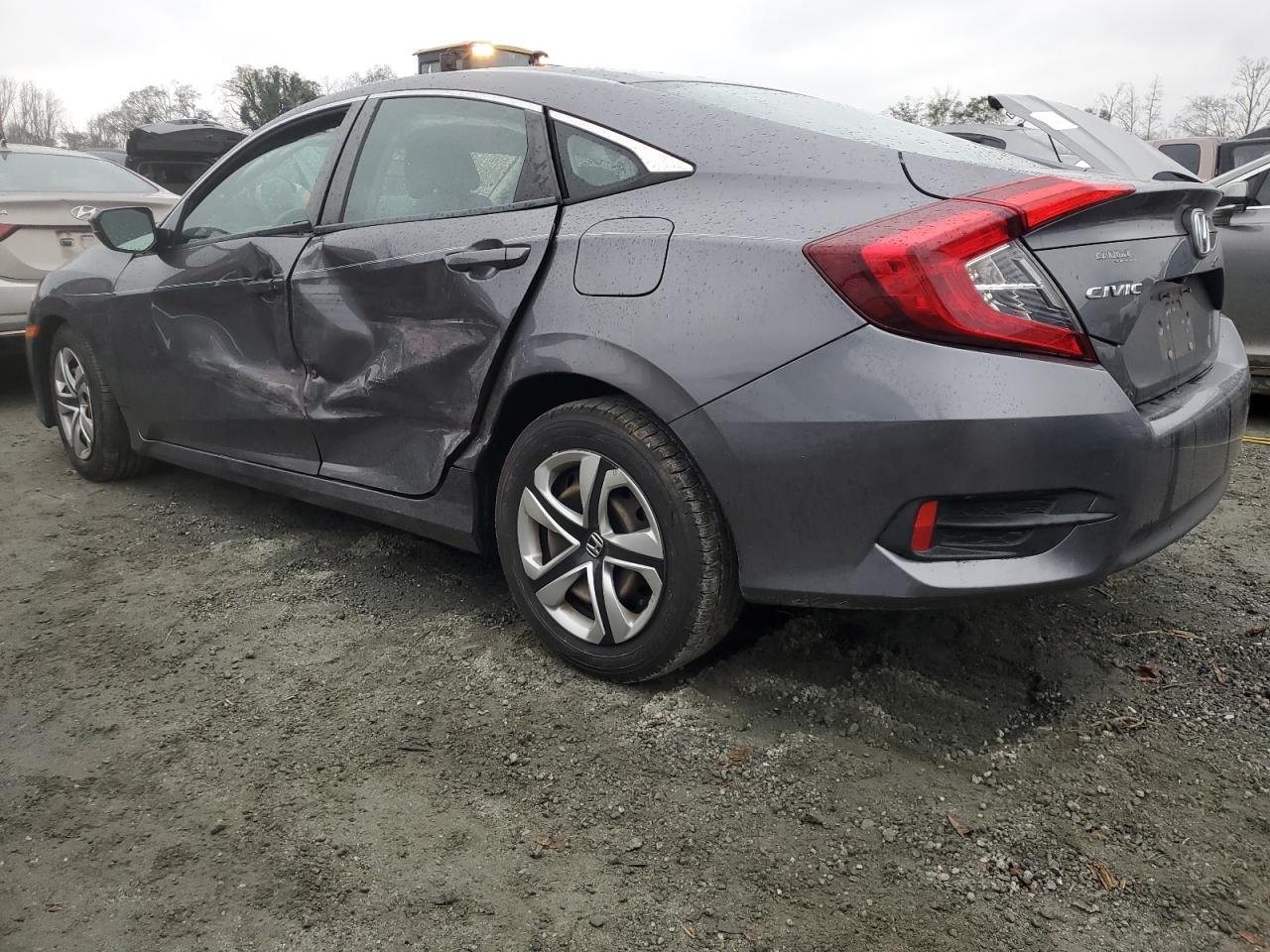 2018 Honda Civic VIN 2HGFC2F51JH568028 Copart auction photo, side / front end damage thumbnail 2