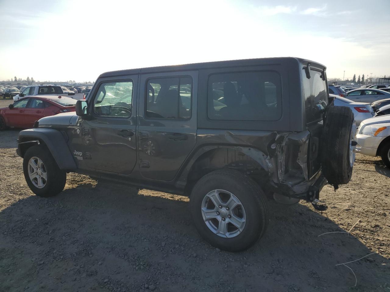 2018 Jeep Wrangler VIN 1C4HJXDN2JW294921 Copart auction photo, rear end damage thumbnail 2