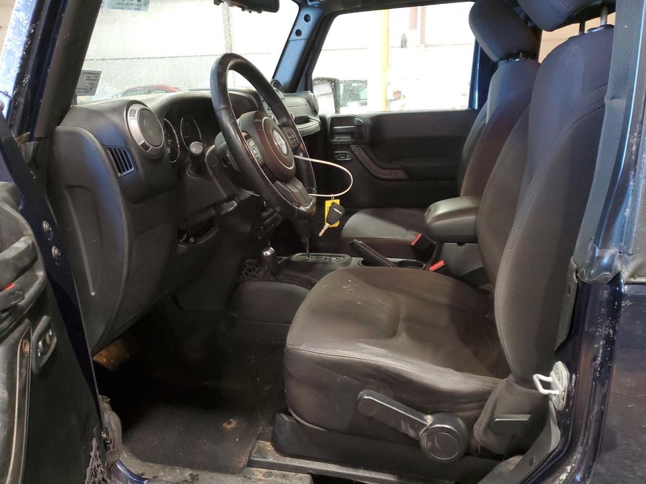 2013 Jeep Wrangler VIN 1C4AJWAG0DL516802 Copart auction photo, front end / side damage thumbnail 7