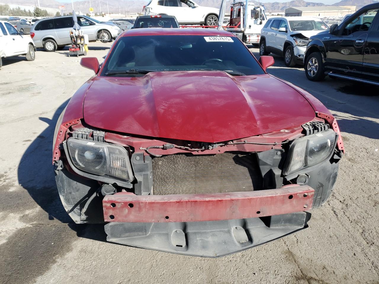 2013 Chevrolet Camaro VIN 2G1FB1E32D9163993 Copart auction photo, rear end / front end damage thumbnail 5