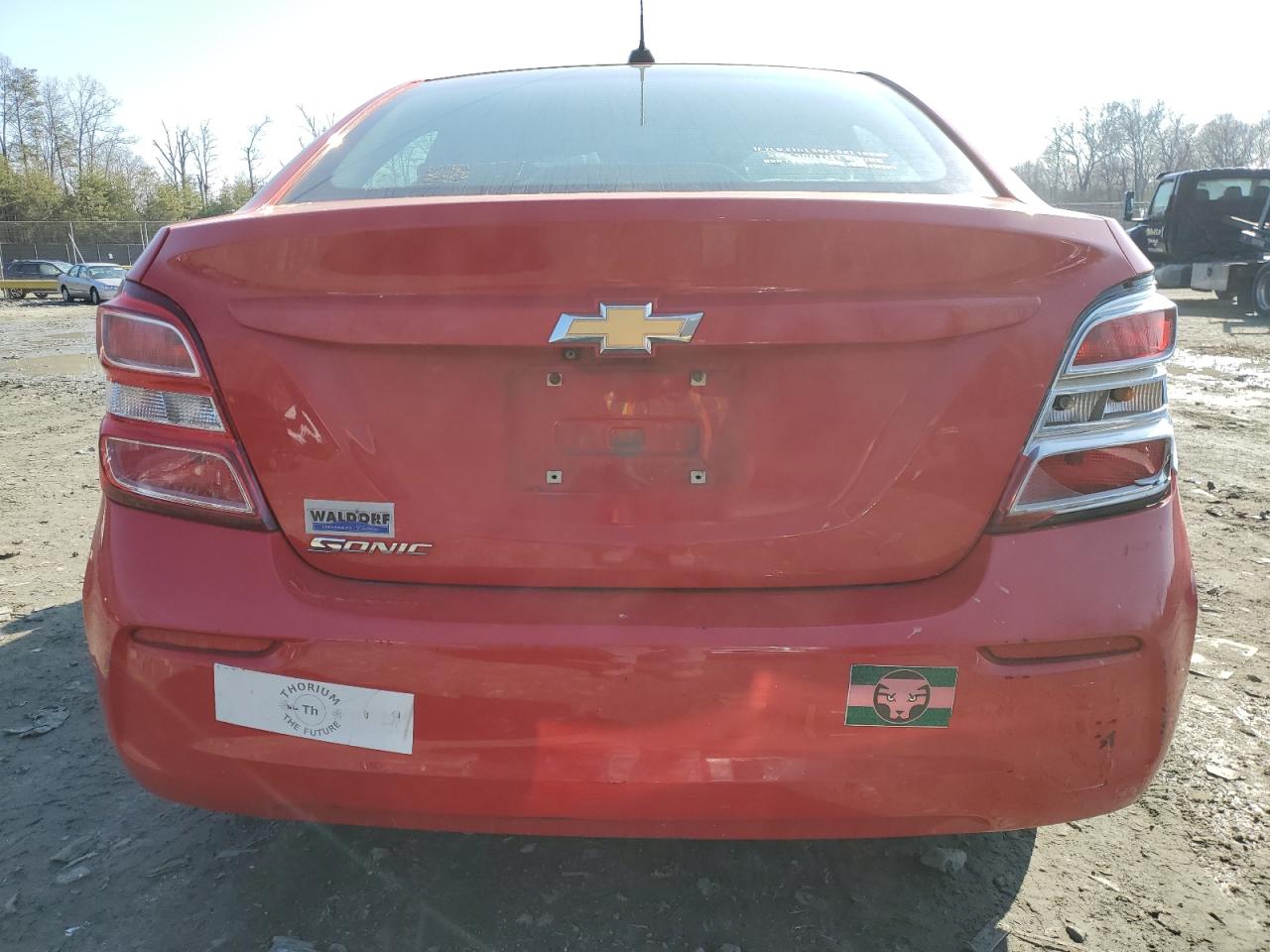 2017 Chevrolet Sonic VIN 1G1JA5SH8H4144071 Copart auction photo, front end / rear end damage thumbnail 6