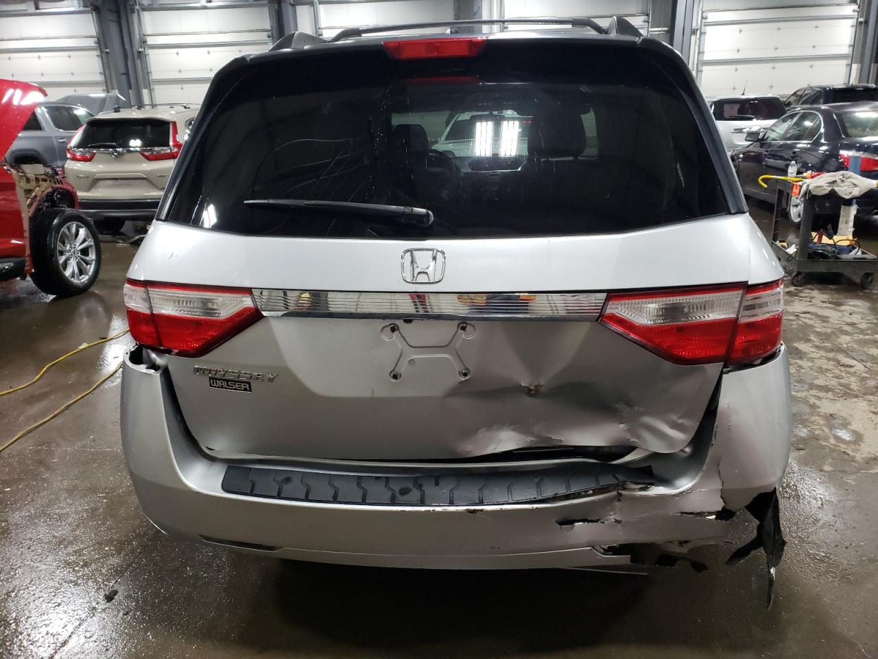 2013 Honda Odyssey VIN 5FNRL5H67DB030141 Copart auction photo, rear end damage thumbnail 6