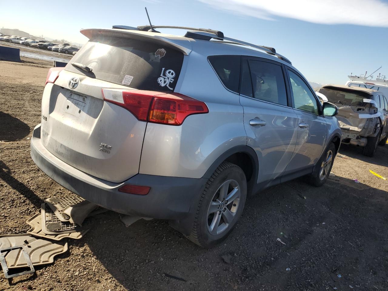 2015 Toyota RAV 4 VIN 2T3RFREV3FW242266 Copart auction photo, all over damage thumbnail 3
