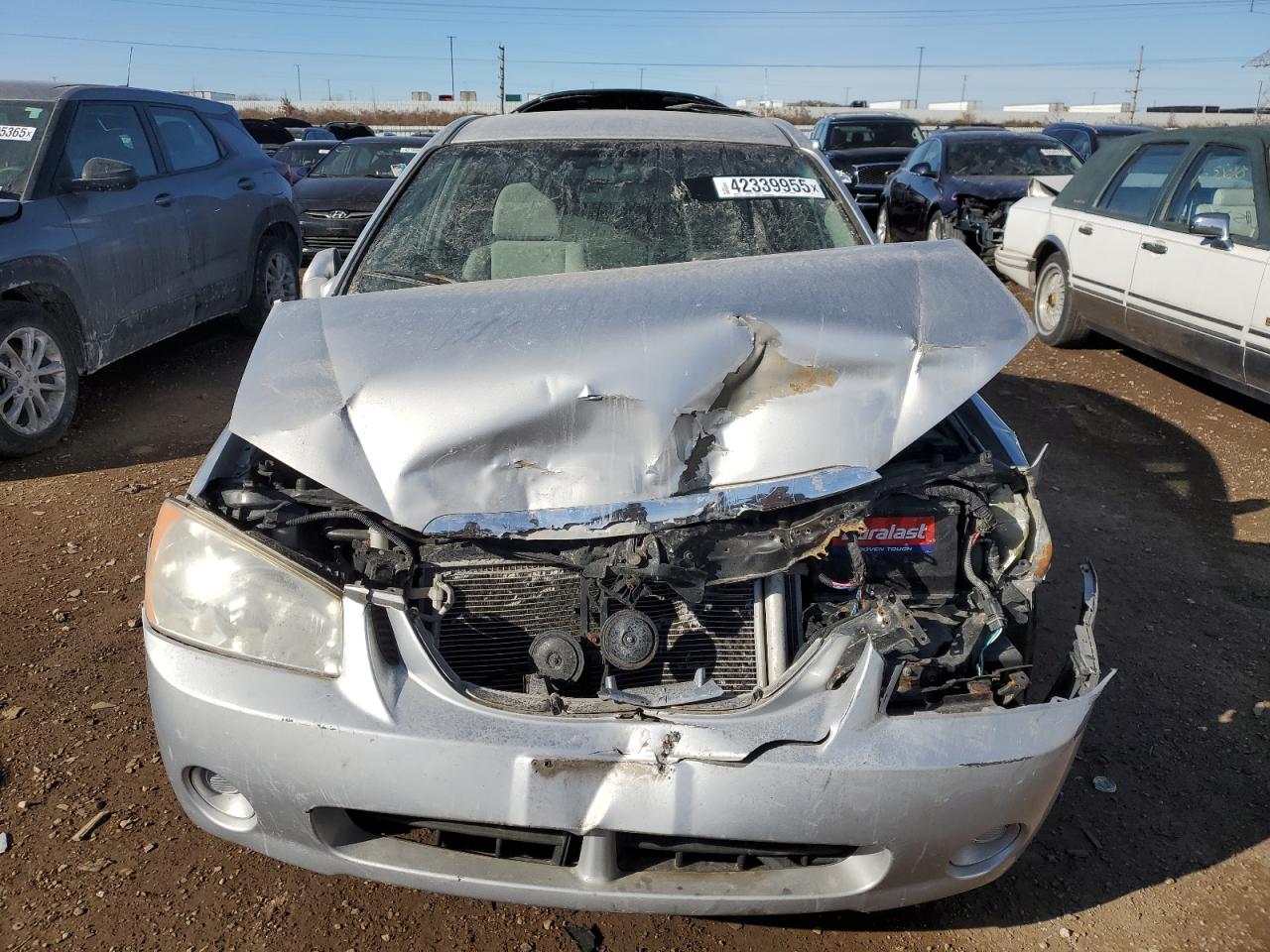 2006 KIA Spectra VIN KNAFE121165301473 Copart auction photo, front end / rear end damage thumbnail 5