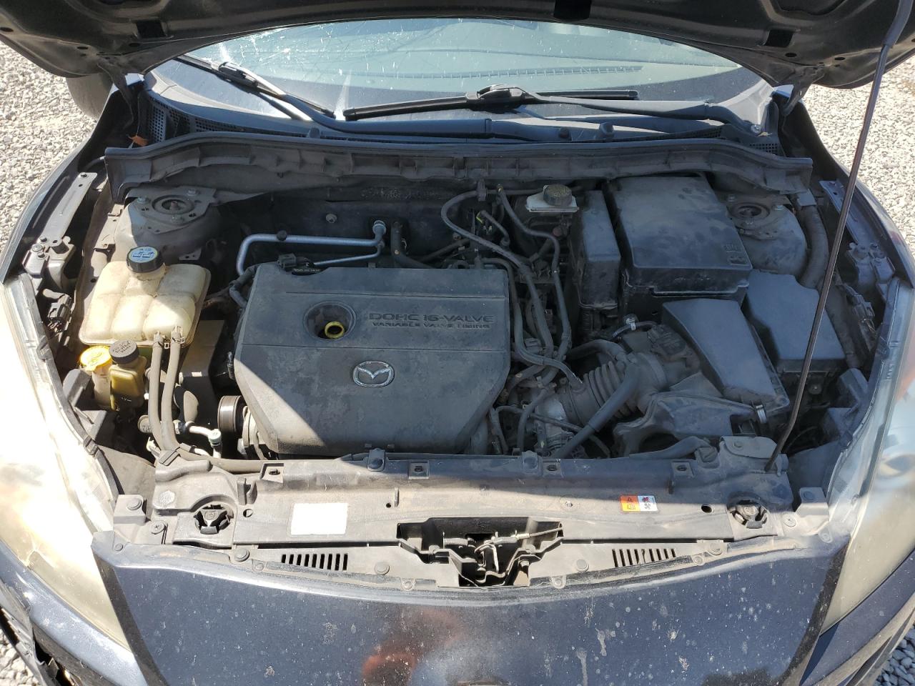 2011 Mazda 3 VIN JM1BL1VG0B1404022 Copart auction photo, top/roof / front end damage thumbnail 11