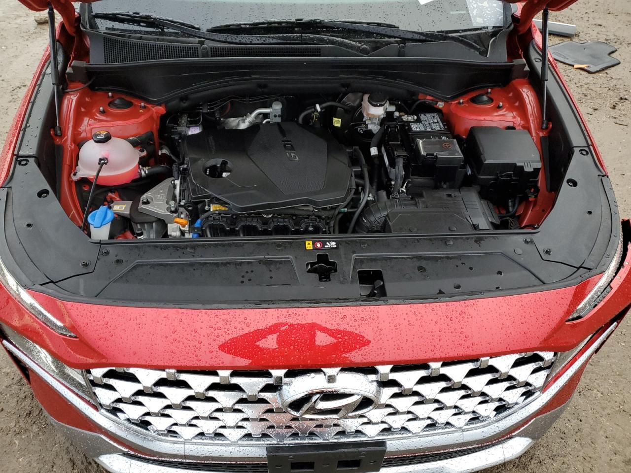 2022 Hyundai Santa Fe VIN 5NMS2DAJ1NH405065 Copart auction photo, side / front end damage thumbnail 12