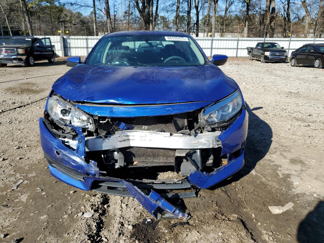 2018 Honda Civic VIN 2HGFC2F7XJH590045 Copart auction photo, front end / top/roof damage thumbnail 5