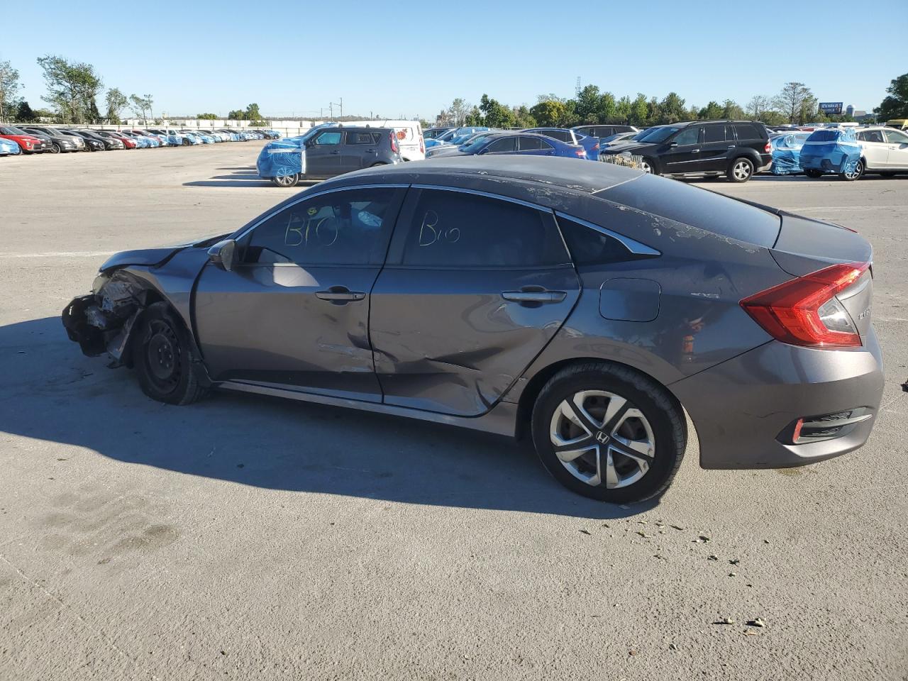2016 Honda Civic VIN 19XFC2F52GE013446 Copart auction photo, front end / side damage thumbnail 2