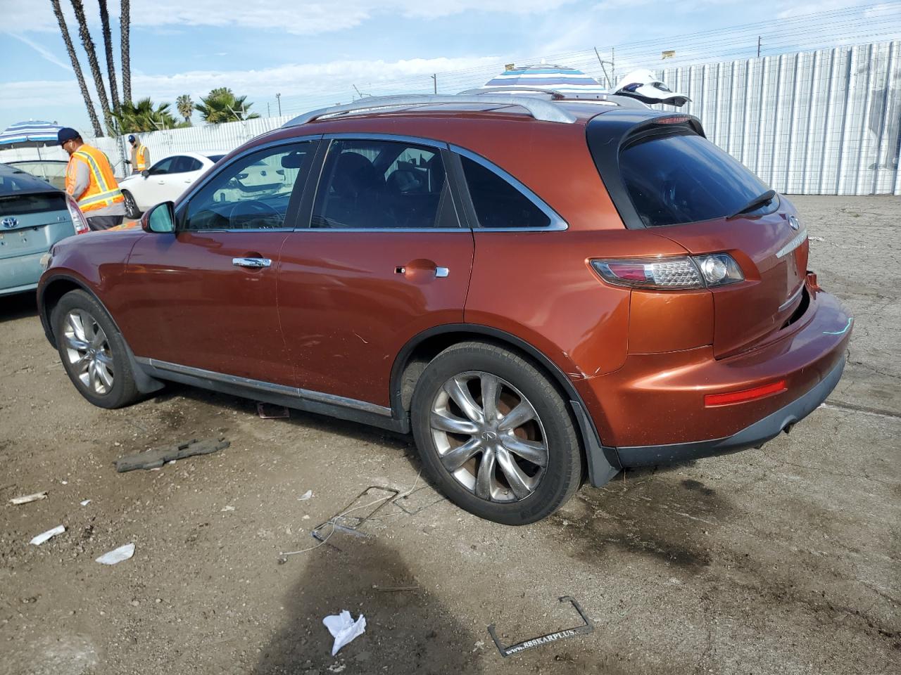 2006 Infiniti FX VIN JNRBS08W56X401720 Copart auction photo, rear end / minor dent/scratches damage thumbnail 2