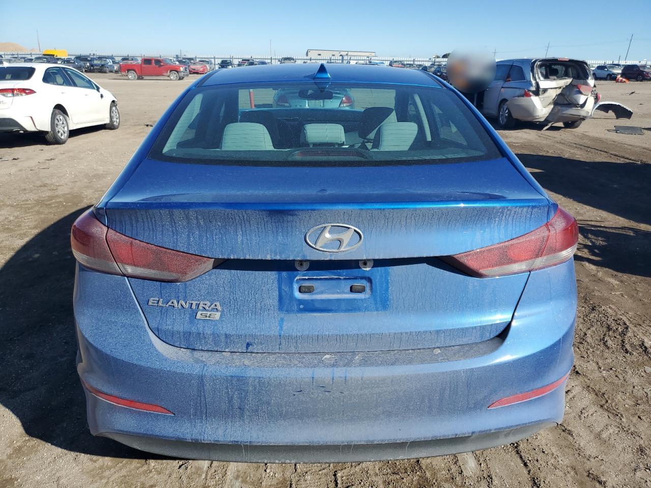 2017 Hyundai Elantra VIN KMHD74LF2HU096041 Copart auction photo, front end / hail damage thumbnail 6