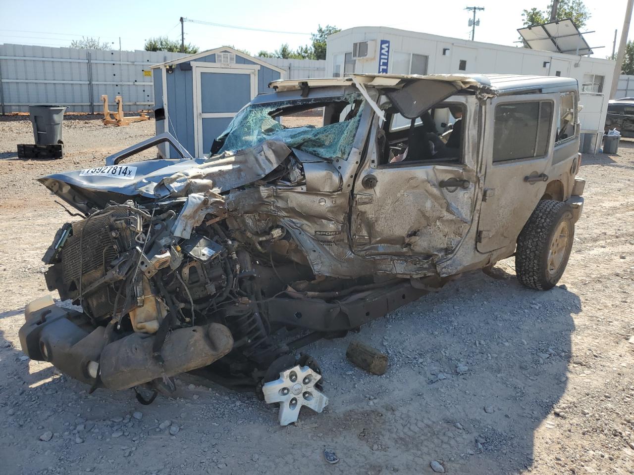 2016 Jeep Wrangler VIN 1C4BJWKG8GL307198 - Copart auction photo