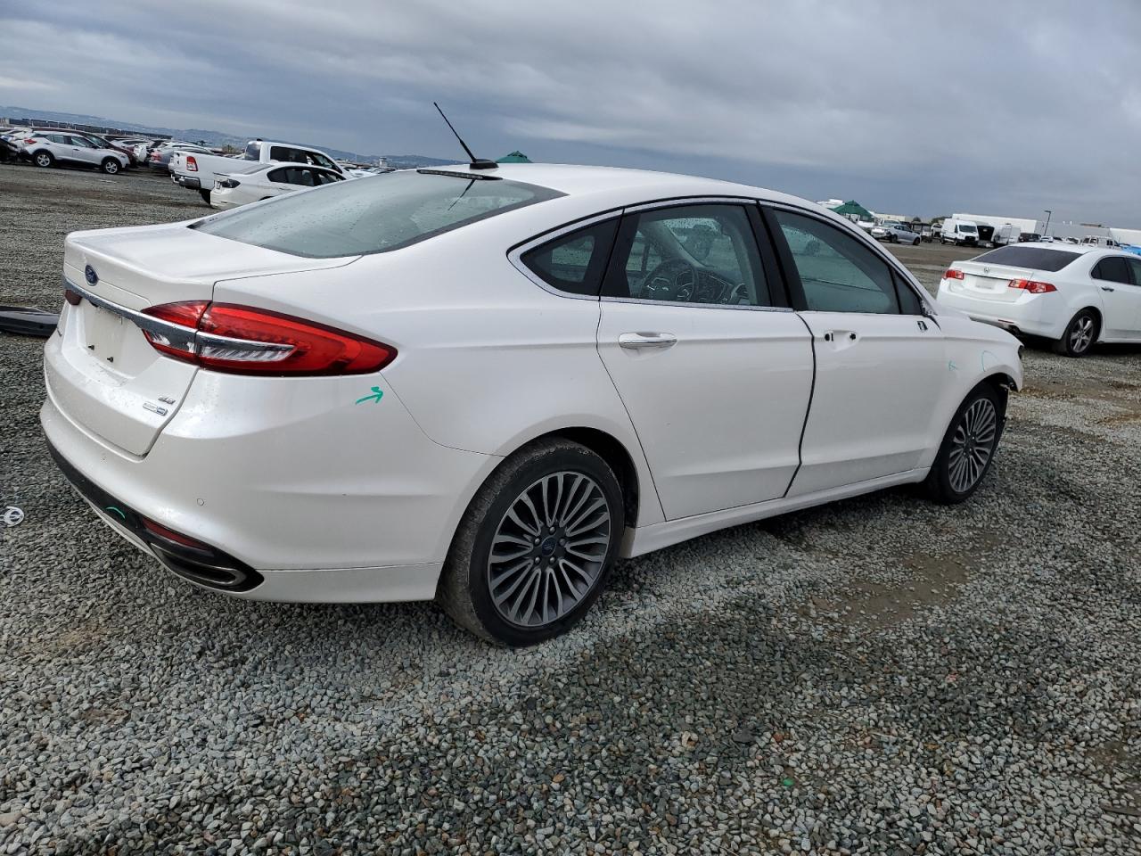 2018 Ford Fusion VIN 3FA6P0T93JR114324 Copart auction photo, front end damage thumbnail 3