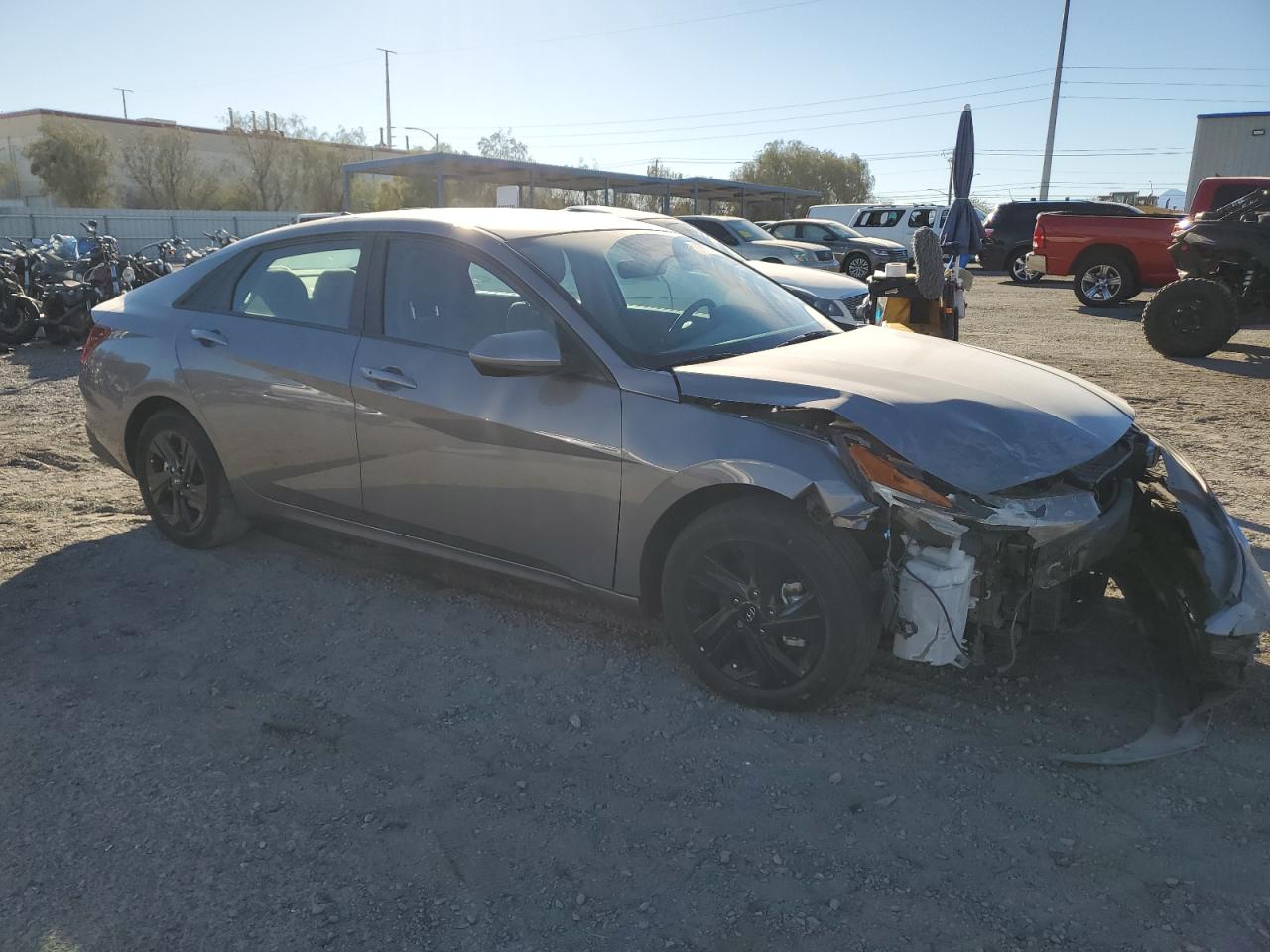 2023 Hyundai Elantra VIN KMHLM4AJ1PU089818 Copart auction photo, front end damage thumbnail 4