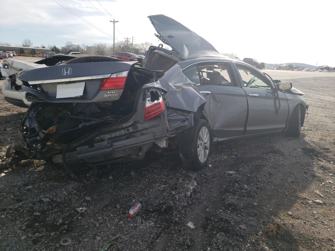 2015 Honda Accord VIN 1HGCR3F87FA037858 Copart auction photo, all over / rollover damage thumbnail 3