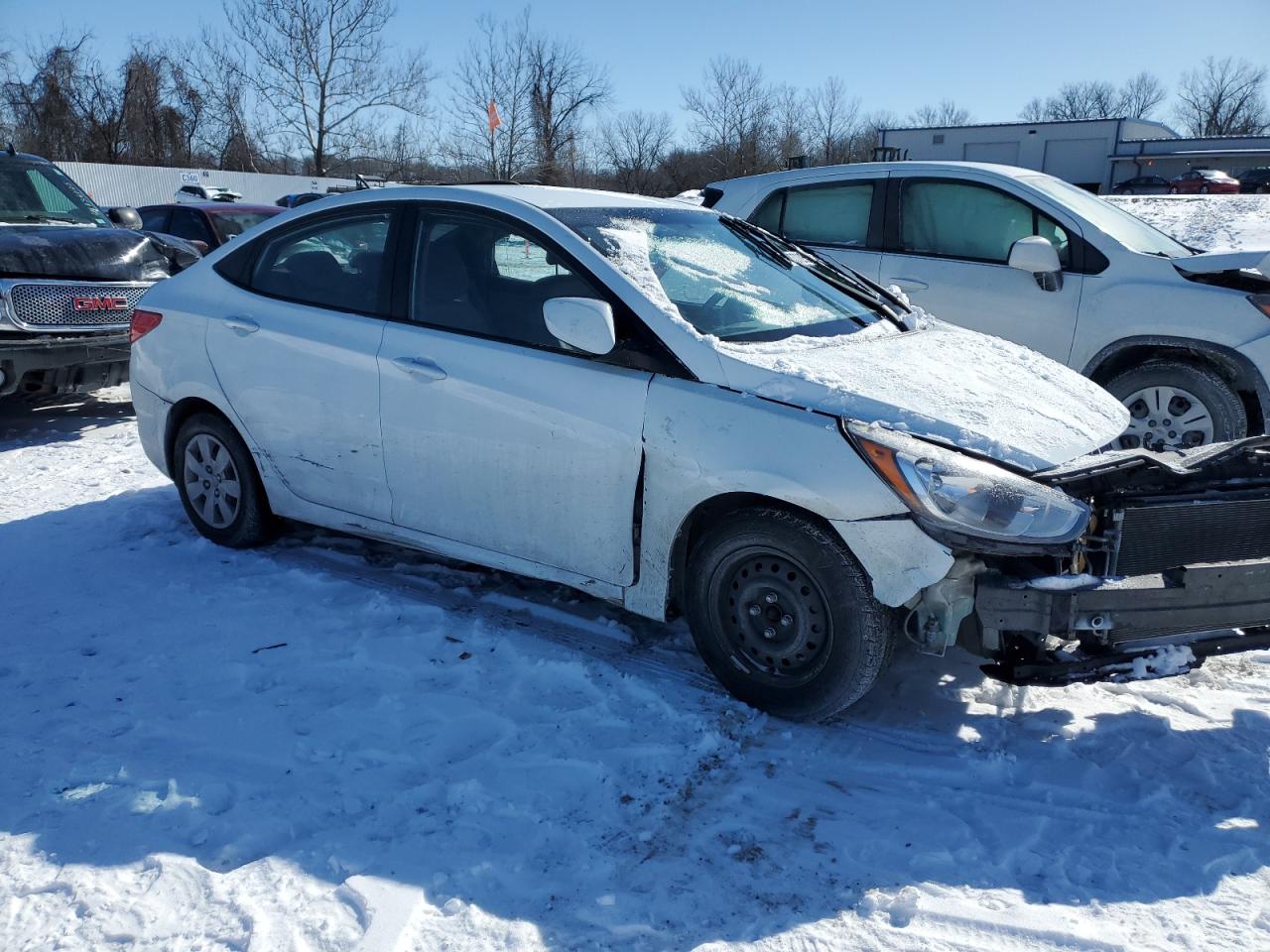 2017 Hyundai Accent VIN KMHCT4AE5HU167587 Copart auction photo, front end damage thumbnail 4