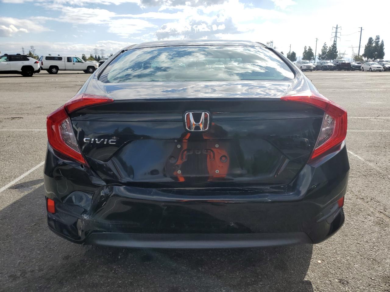2017 Honda Civic VIN 2HGFC2F5XHH558690 Copart auction photo, rear end / front end damage thumbnail 6