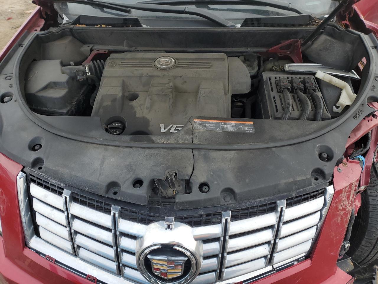 2014 Cadillac SRX VIN 3GYFNEE32ES687066 Copart auction photo, front end / undercarriage damage thumbnail 13