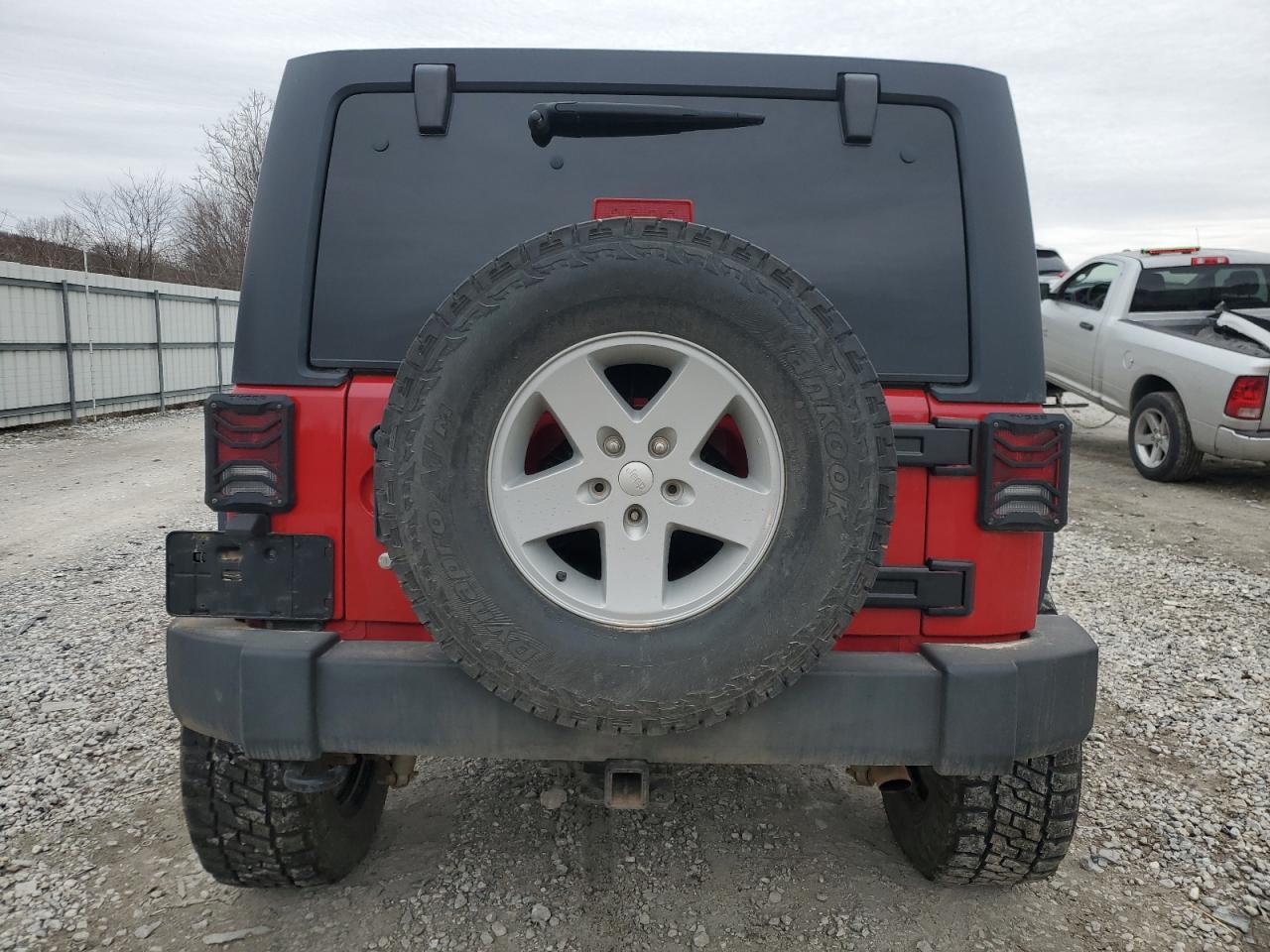 2014 Jeep Wrangler VIN 1C4BJWDG0EL203248 Copart auction photo, hail / all over damage thumbnail 6