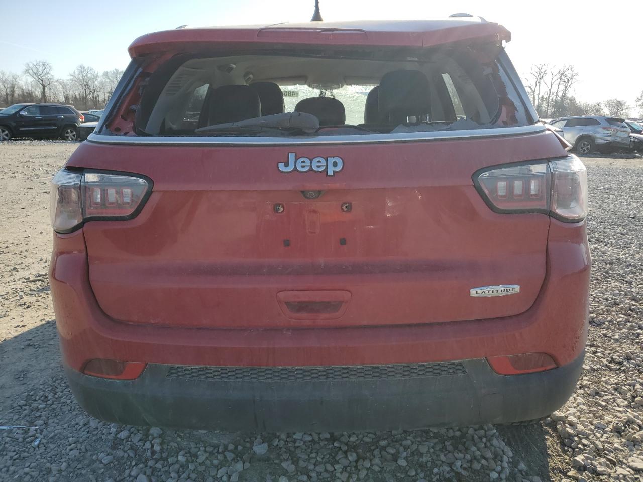 2019 Jeep Compass VIN 3C4NJCBB7KT658195 Copart auction photo, rollover damage thumbnail 6
