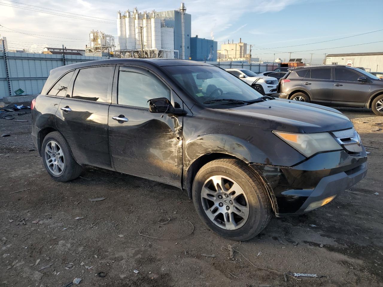 2008 Acura MDX VIN 2HNYD28398H521432 Copart auction photo, front end / side damage thumbnail 4