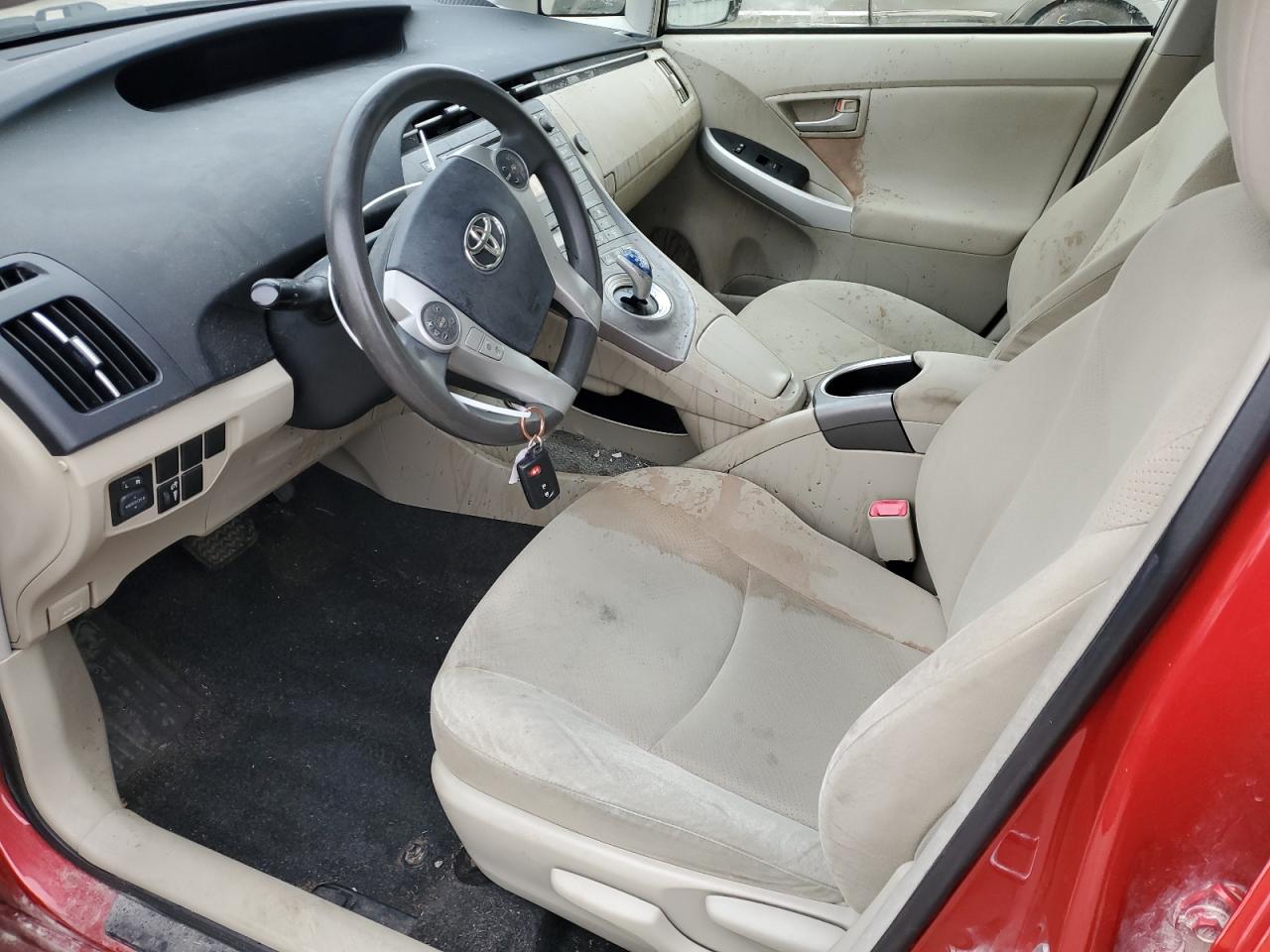2012 Toyota Prius VIN JTDKN3DU5C1549281 Copart auction photo, front end damage thumbnail 7